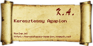 Keresztessy Agapion névjegykártya